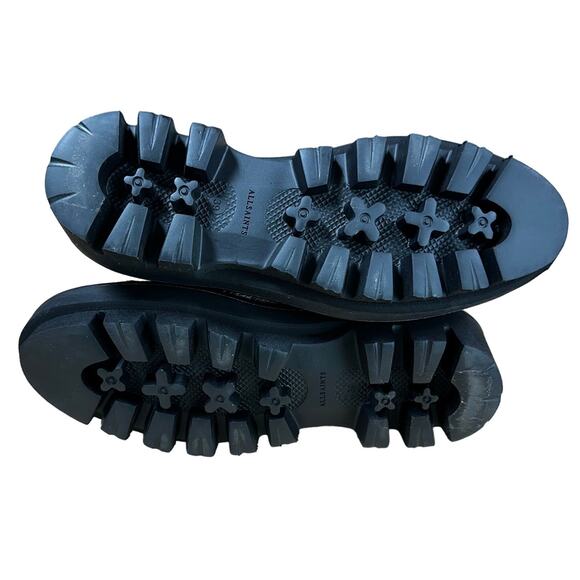 Allsaints NWOB Billie Snake Print Leather Chelsea Platform Boots Size 39 (US 9) - Picture 6 of 7